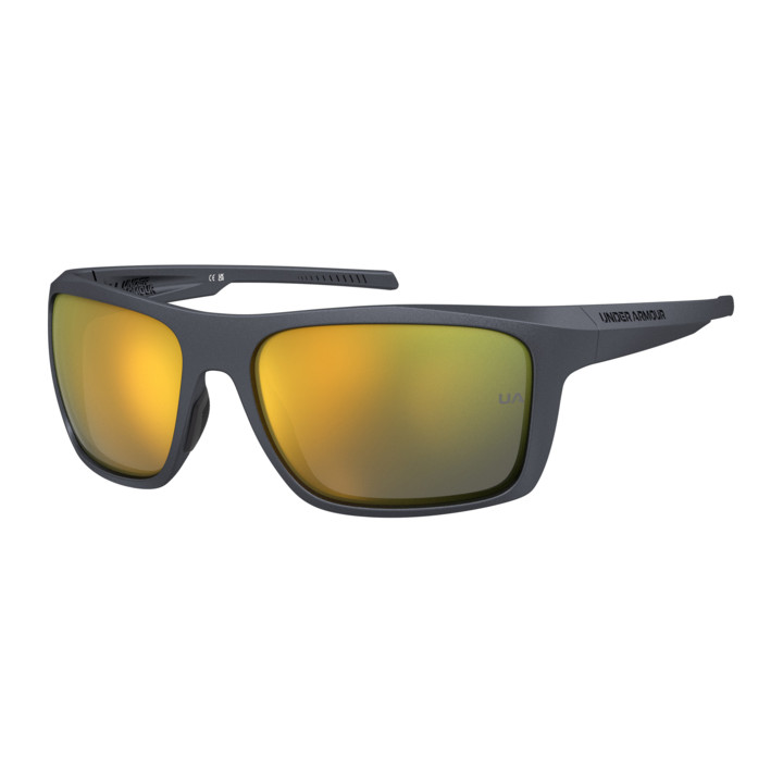 Lunettes de soleil Under Armour UA GAMEPROOF Metalized Grey / verres Multilayer Gold (4WC-SQ)