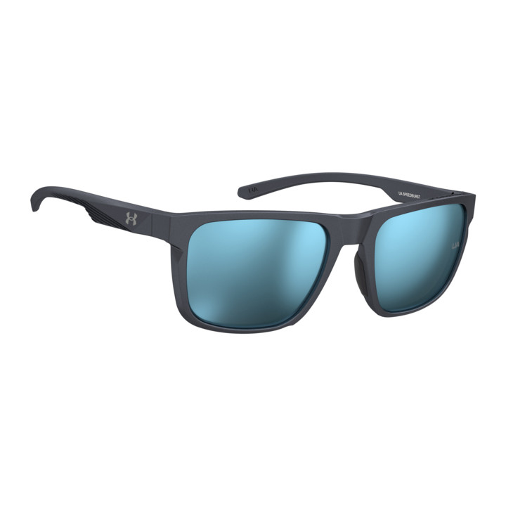 Lunettes de soleil Under Armour UA SPEEDBURST Metalized Grey / verres Blue Multilayer (4WC-Z0)