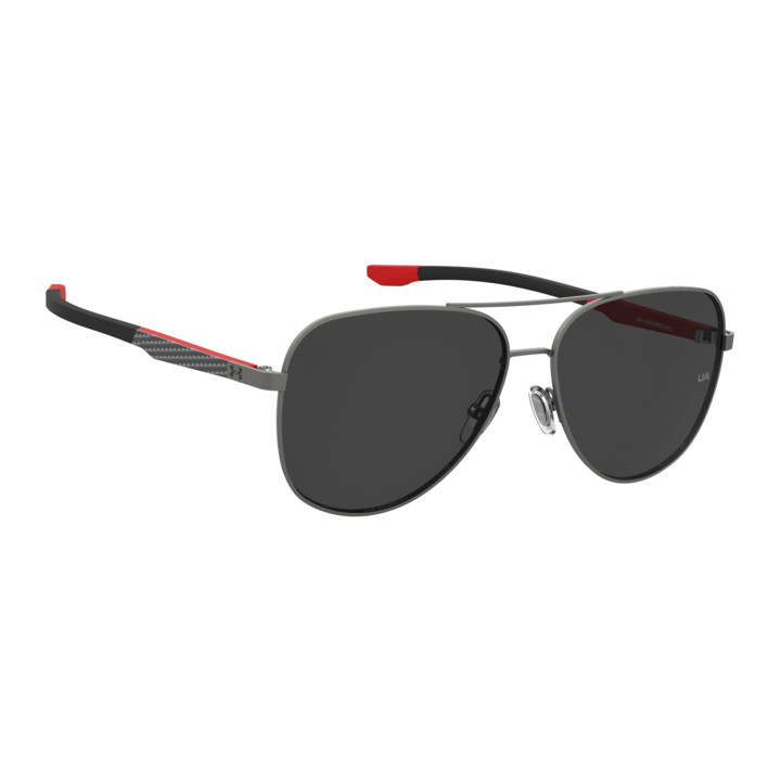 Lunettes de soleil Under Armour UA CARBONSOAR/G Matte Dark Ruthenium Red / verres Grey (3S3-IR)