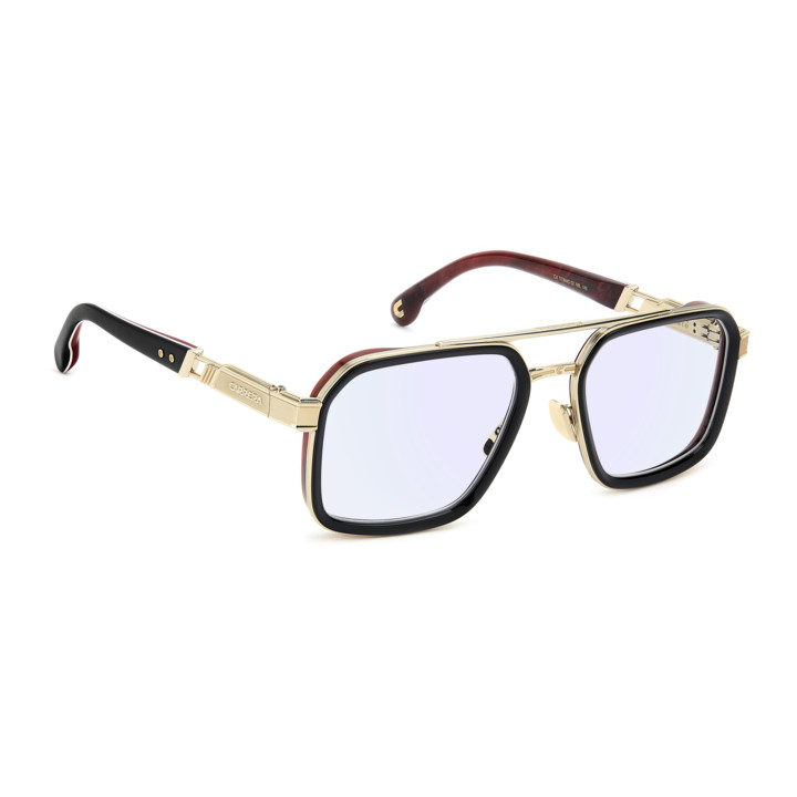 Lunettes de vue Carrera CA TITANIO 02 Black Red Horn / verres Blue Mirror (N8L-2Y)