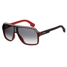 Lunettes de soleil Carrera 1001/S Matte Black Red / verres Dark Grey Shaded (BLX-9O)