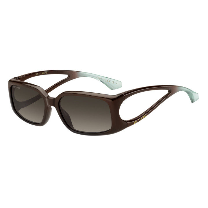 Lunettes de soleil Etro ETROZEPHYR Brown Turquoise / verres Brown Shaded (7J5-HA)