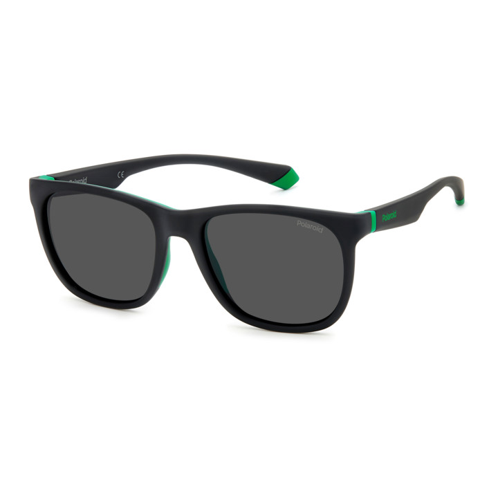 Lunettes de soleil Polaroid PLD 2140/S Matte Black Green / verres Grey Polarized (3OL-M9)