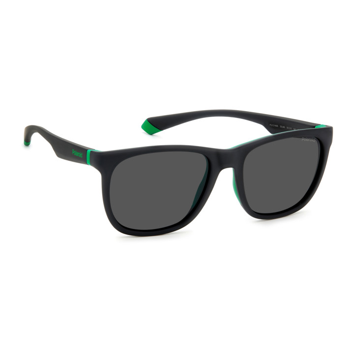 Lunettes de soleil Polaroid PLD 2140/S Matte Black Green / verres Grey Polarized (3OL-M9)
