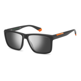 Lunettes de soleil Polaroid PLD 2164/S Matte Black Orange / verres Grey Silver Mirror Polarized (RC2-EX)