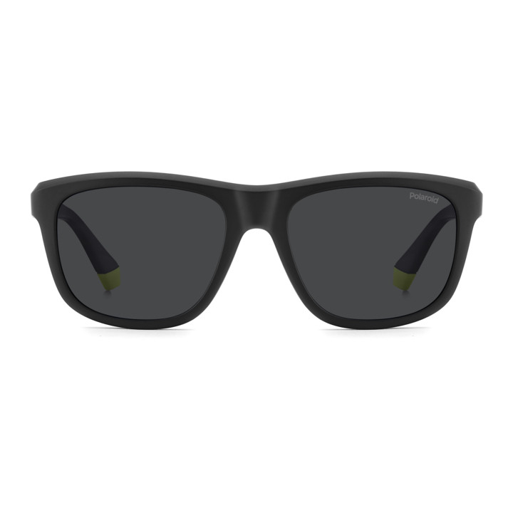 Lunettes de soleil Polaroid PLD 2163/S Matte Black Yellow / verres Grey Polarized (PGC-M9)