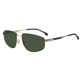 Lunettes de soleil BOSS 1887/S Matte Black Gold / verres Green (I46-QT)