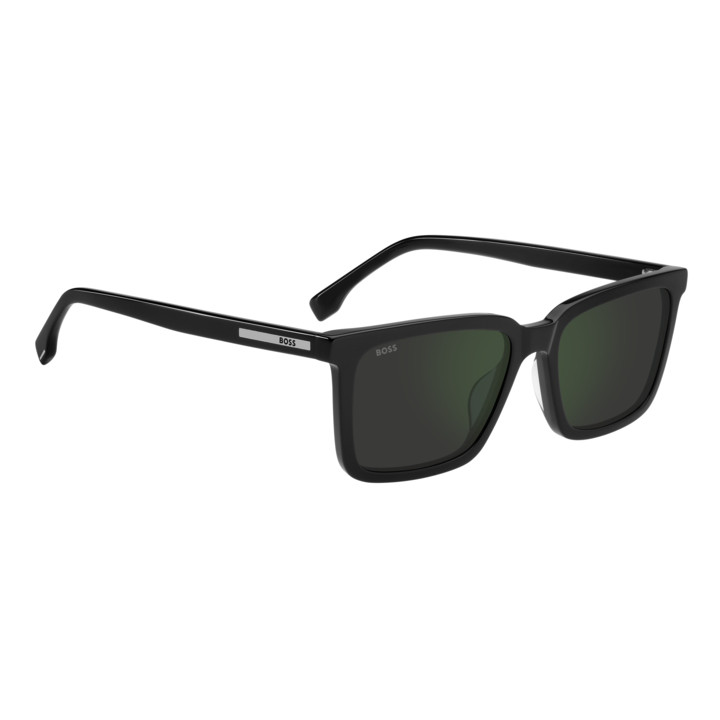 Lunettes de soleil BOSS 1893/G/S Black / verres Grey High Contrast Green Mirror Antirefl (807-I8)
