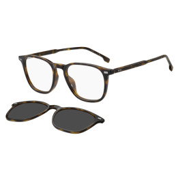 Lunettes de vue avec clip solaire BOSS 1882/G/C Havana / verres Grey Polarized (086-M9)