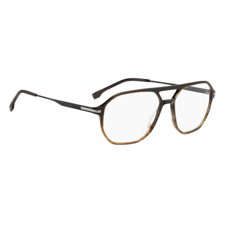 Lunettes de vue BOSS 1890 Striped Brown Ruthenium (6KM)