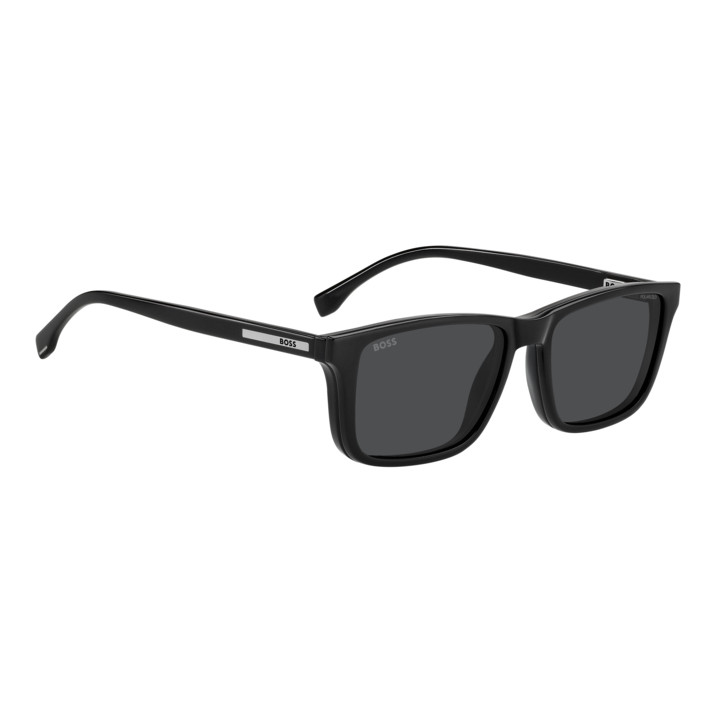 Lunettes de vue avec clip solaire BOSS 1896/C Black / verres Grey Polarized (807-M9)