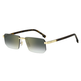 Lunettes de soleil BOSS 1918/S Gold / verres Green Shaded Gold Mirror Antirefex (J5G-D6)