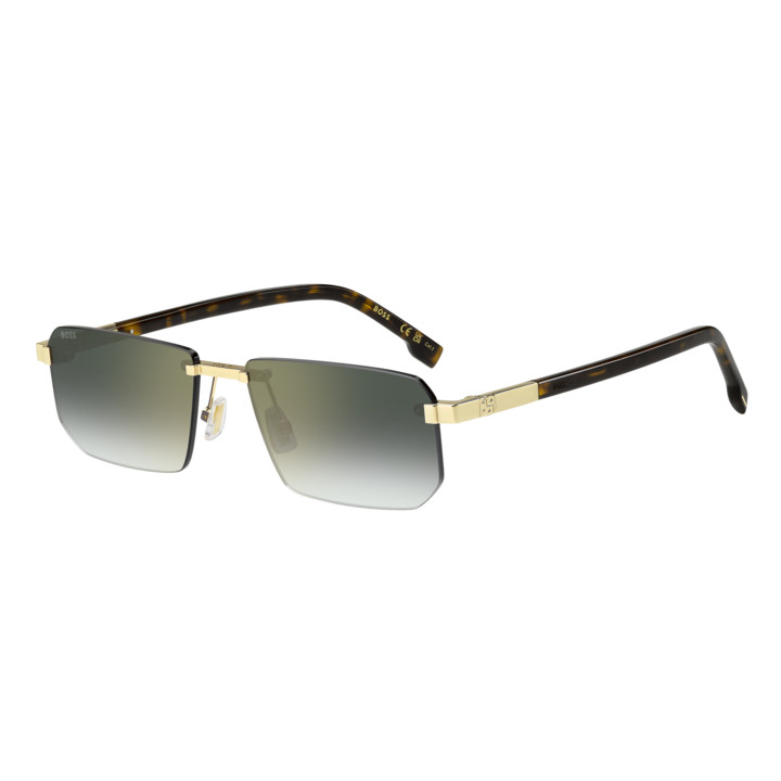 Lunettes de soleil BOSS 1918/S Gold / verres Green Shaded Gold Mirror Antirefex (J5G-D6)