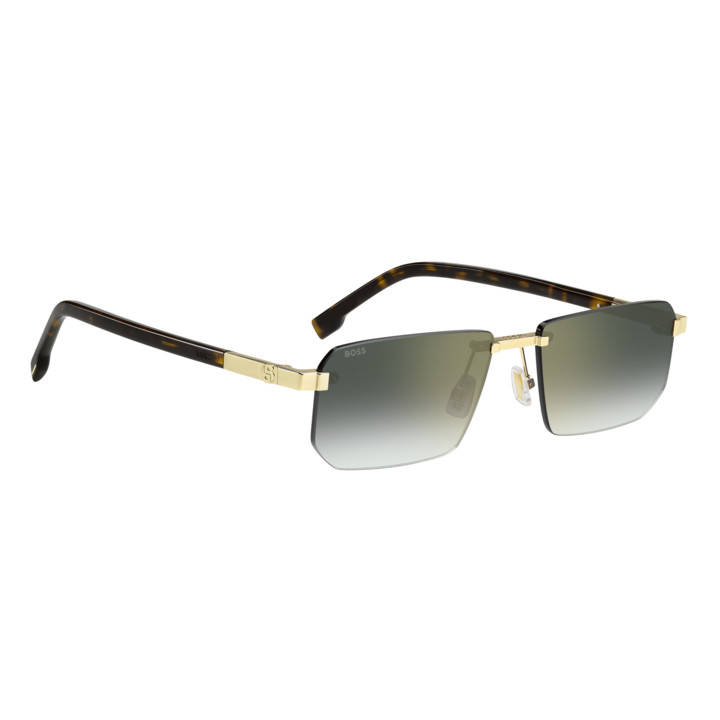 Lunettes de soleil BOSS 1918/S Gold / verres Green Shaded Gold Mirror Antirefex (J5G-D6)