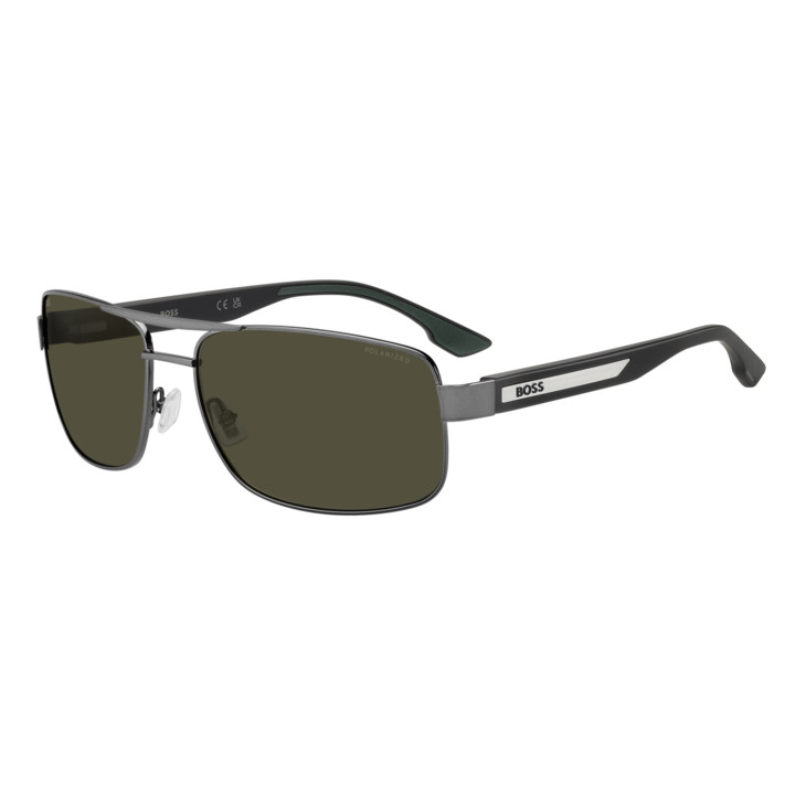 Lunettes de soleil BOSS 1906/S Dark Ruthenium / verres Green Polarized High Contrast (KJ1-L7)