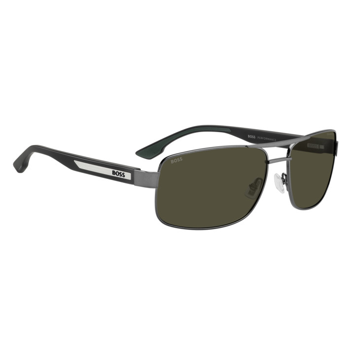 Lunettes de soleil BOSS 1906/S Dark Ruthenium / verres Green Polarized High Contrast (KJ1-L7)