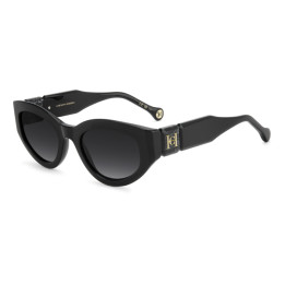 Lunettes de soleil Carolina Herrera HER 0370/S Black / verres Dark Grey Shaded (807-9O)