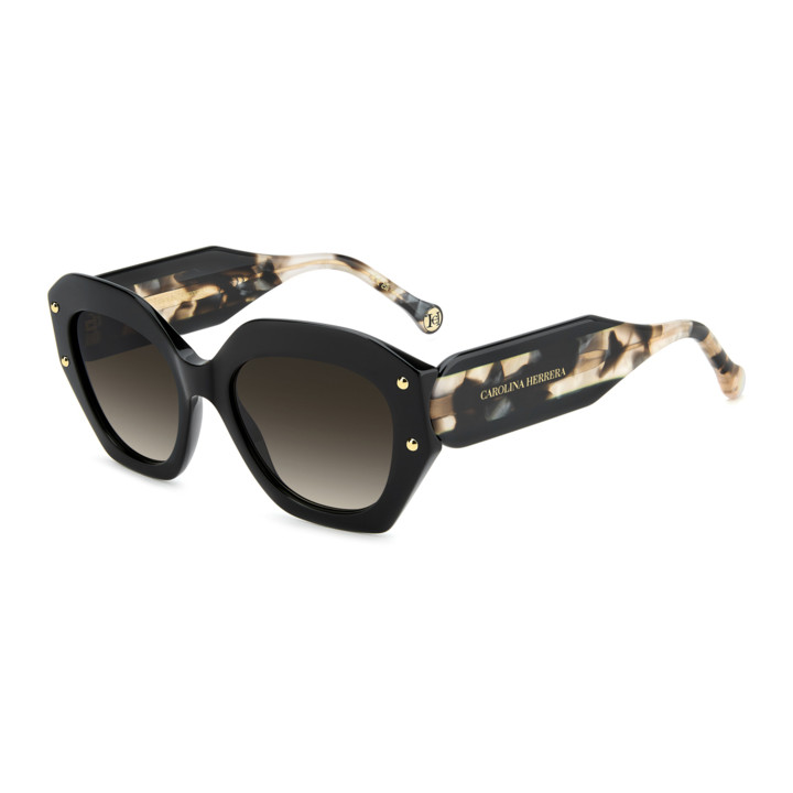 Lunettes de soleil Carolina Herrera HER 0365/S Black / verres Brown Shaded (807-HA)