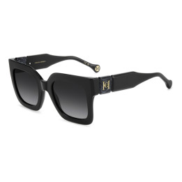 Lunettes de soleil Carolina Herrera HER 0369/S Black / verres Dark Grey Shaded (807-9O)