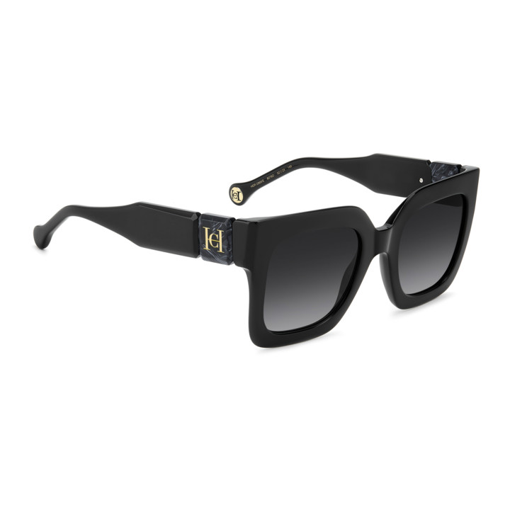 Lunettes de soleil Carolina Herrera HER 0369/S Black / verres Dark Grey Shaded (807-9O)