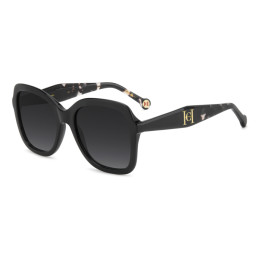 Lunettes de soleil Carolina Herrera HER 0373/S Black / verres Dark Grey Shaded (807-9O)