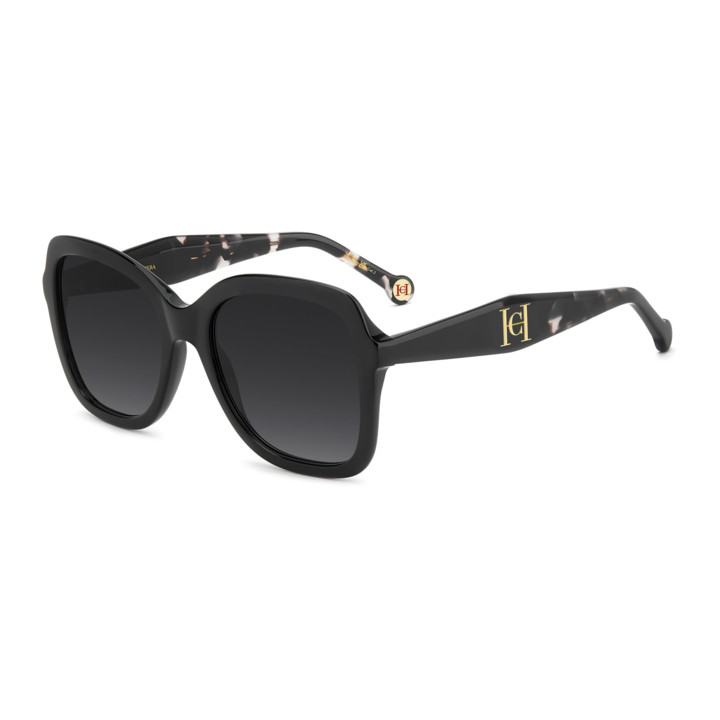 Lunettes de soleil Carolina Herrera HER 0373/S Black / verres Dark Grey Shaded (807-9O)