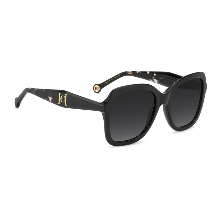 Lunettes de soleil Carolina Herrera HER 0373/S Black / verres Dark Grey Shaded (807-9O)