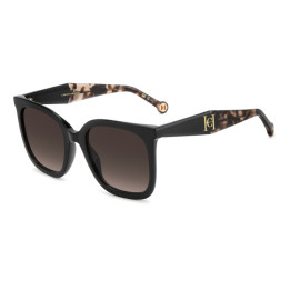 Lunettes de soleil Carolina Herrera HER 0375/G/S Black / verres Brown Shaded (807-HA)