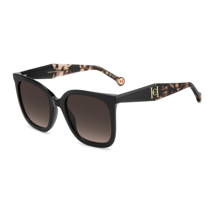 Lunettes de soleil Carolina Herrera HER 0375/G/S Black / verres Brown Shaded (807-HA)