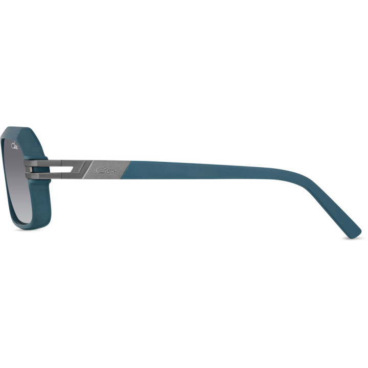 Cazal 6004/3 019 bleu pétrole-gun métal mat - vue de profil