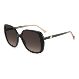Lunettes de soleil Carolina Herrera HER 0386/S Black / verres Brown Shaded (807-HA)