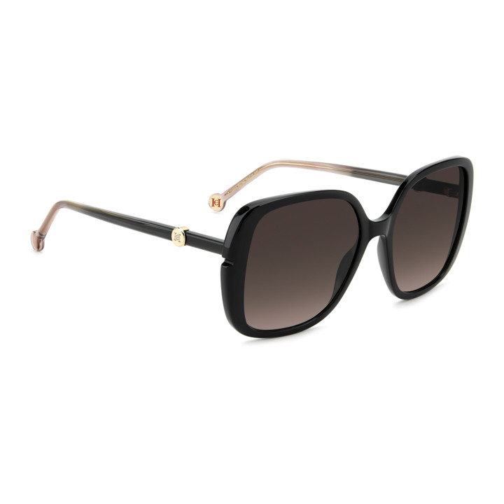 Lunettes de soleil Carolina Herrera HER 0386/S Black / verres Brown Shaded (807-HA)
