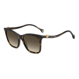 Lunettes de soleil Carolina Herrera HER 0394/G/S Havana / verres Brown Shaded (086-HA)