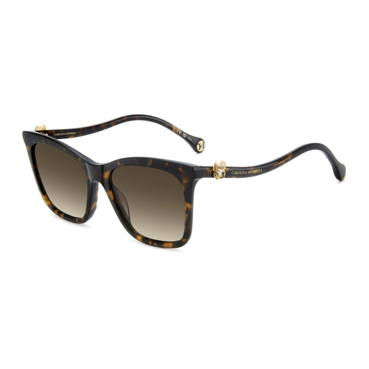 Lunettes de soleil Carolina Herrera HER 0394/G/S Havana / verres Brown Shaded (086-HA)