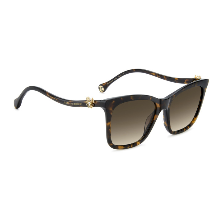 Lunettes de soleil Carolina Herrera HER 0394/G/S Havana / verres Brown Shaded (086-HA)