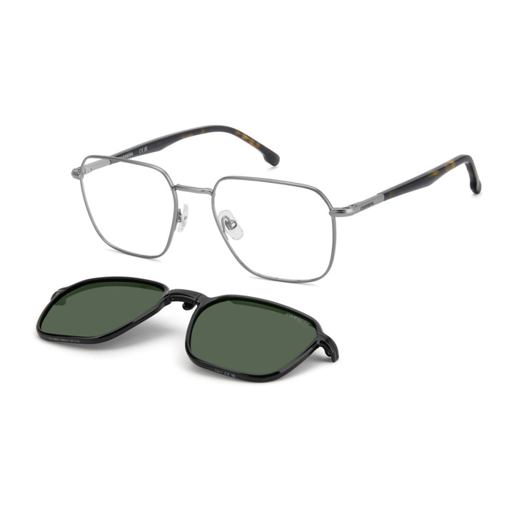Lunettes de vue avec clip solaire Carrera CA 388/C Matte Dark Ruthenium / verres Green Polarized (R80-UC)