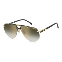 Lunettes de soleil Carrera 1087/S Matte Black Gold / verres Green Shaded Gold Mirror Antirefex (I46-D6)