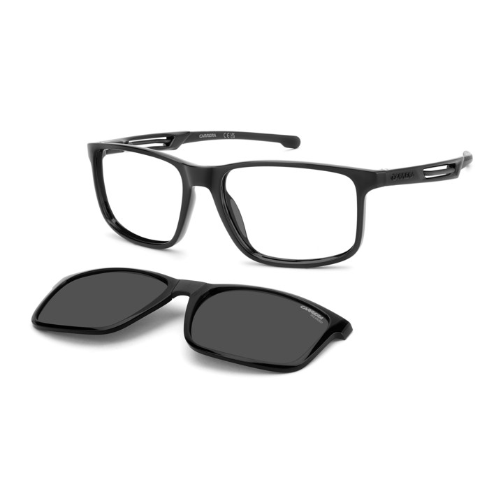 Lunettes de vue avec clip solaire Carrera CA 8933/C Black / verres Grey Polarized (807-M9)