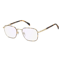 Lunettes de vue David Beckham DB 1204 Gold Havana / verres Blue Mirror (06J)