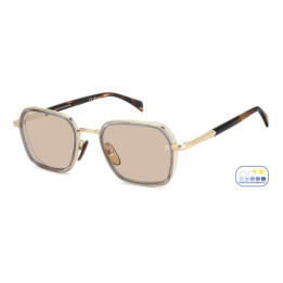 Lunettes de soleil David Beckham DB 1194/G/S Gold Grey / verres Nude Photocromatic (2F7-3O)