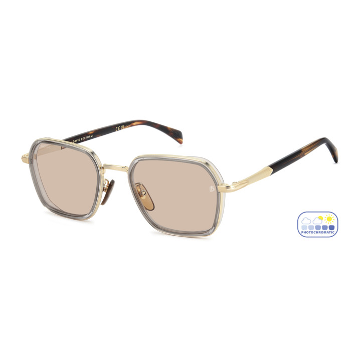 Lunettes de soleil David Beckham DB 1194/G/S Gold Grey / verres Nude Photocromatic (2F7-3O)