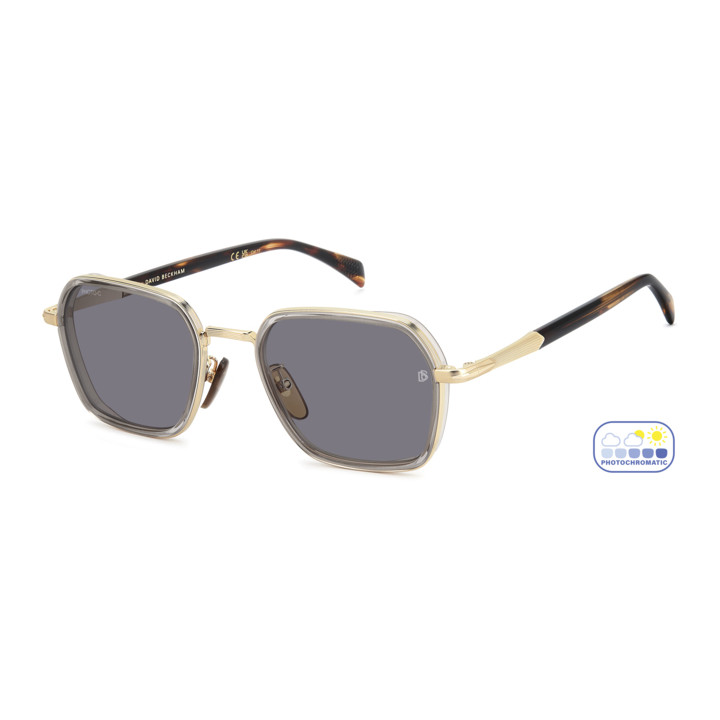 Lunettes de soleil David Beckham DB 1194/G/S Gold Grey / verres Nude Photocromatic (2F7-3O)