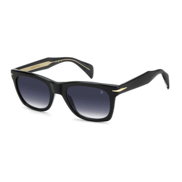 Lunettes de soleil David Beckham DB 1222/S Black / verres Dk Blue Shaded (807-08)