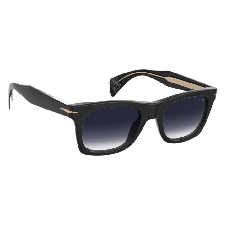 Lunettes de soleil David Beckham DB 1222/S Black / verres Dk Blue Shaded (807-08)
