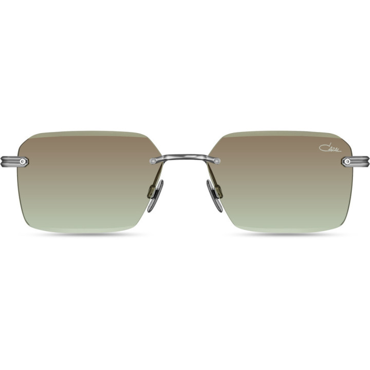 Cazal 7116/3 003 argent-olive - vue de face