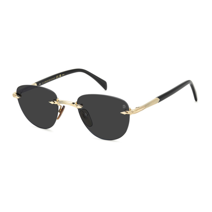 Lunettes de soleil David Beckham DB 1224/S Gold Black 2 / verres Grey (RHL-IR)