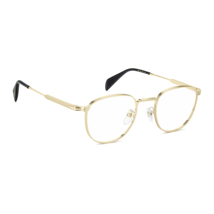 Lunettes de vue David Beckham DB 1241 Gold Black 2 / verres Blue Mirror (RHL)
