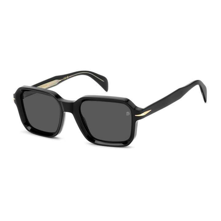 Lunettes de soleil David Beckham DB 7147/S Black / verres Grey (807-IR)