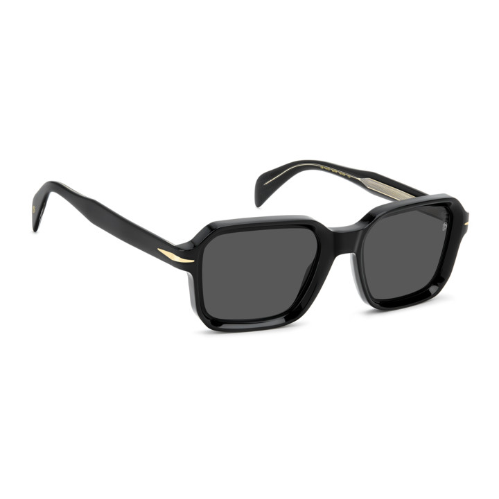 Lunettes de soleil David Beckham DB 7147/S Black / verres Grey (807-IR)