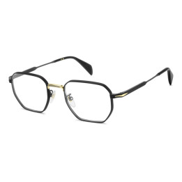 Lunettes de vue David Beckham DB 1242 Matte Black Gold / verres Blue Mirror (I46)